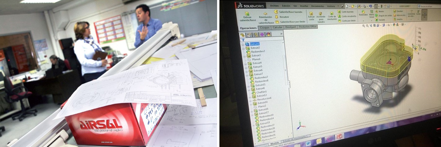 Développement d'un cylindre Airsal avec le logiciel Solidworks